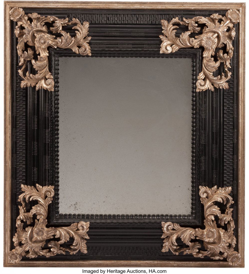 A Napoleon III-Style Ebonized and Silver Gilt Wa (1 of 1)