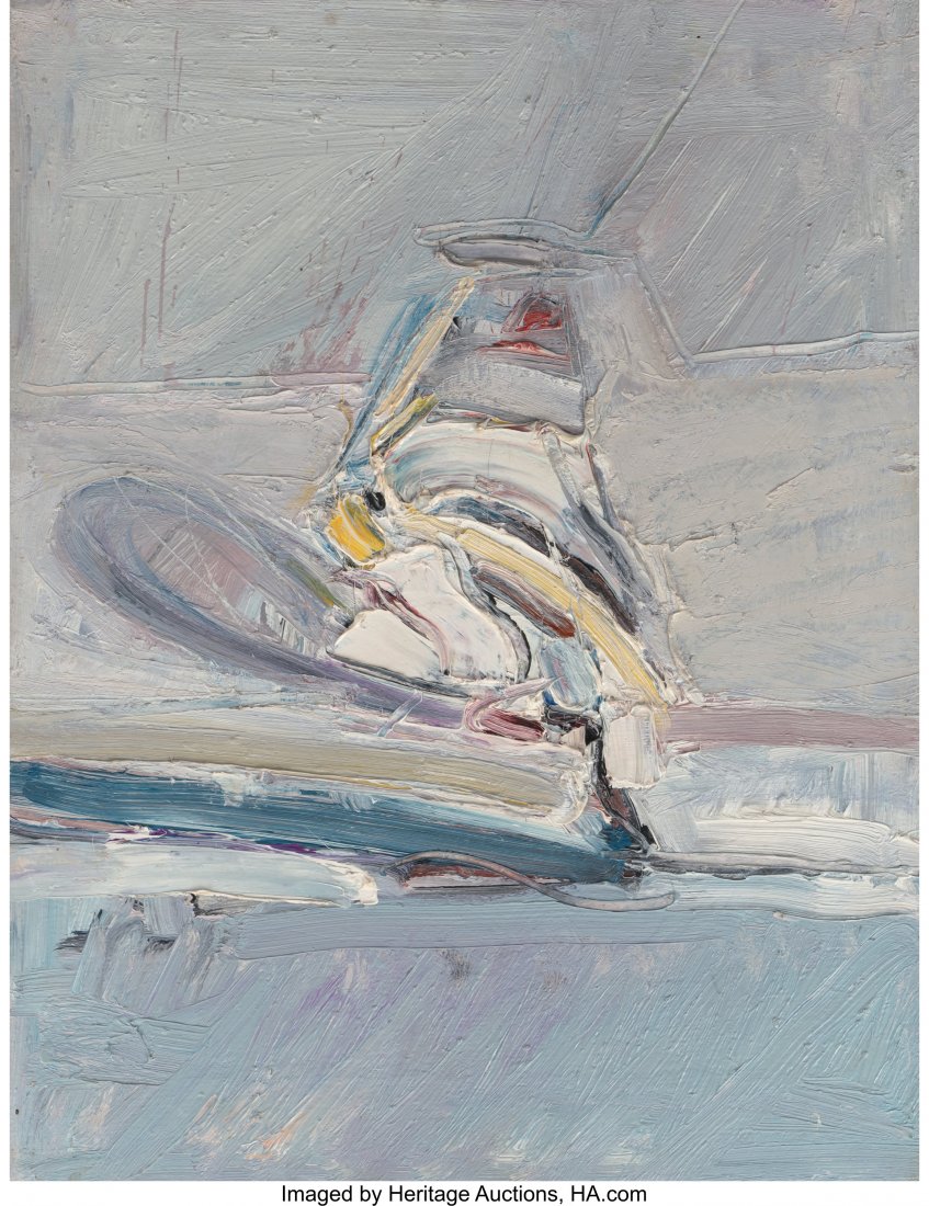 Mel Ramos (1935-2018) J.S. Bach at the Harpsicho: Mel Ramos (1935-2018) J.S. Bach at the Harpsichord, 1961 Oil on canvas 19-1/2 x 15 inches (49.5 x 38.1 cm) Signed, titled, and dated on the reverse: Mel Ramos / 1961 / J.S. Bach at the Harpsichord PRO