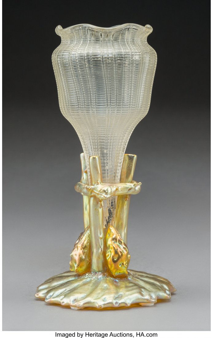 Loetz Ausführung 2 Glass Vase, circa 1907: Loetz Ausführung 2 Glass Vase, circa 1907 7-1/4 inches (18.4 cm) HID03101242017