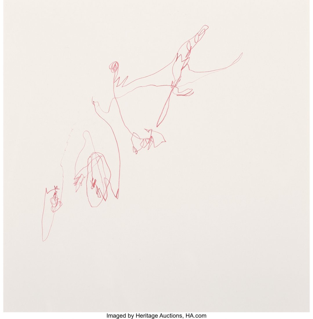 Steve Roden (American, b. 1964) Feldman Drawing,: Steve Roden (American, b. 1964) Feldman Drawing, 2004 Colored pencil on paper 9 x 9 inches (22.9 x 22.9 cm) Signed, titled, and dated in ink on the reverse: Steve Roden / Feldman drawing / 12/5/04 / S