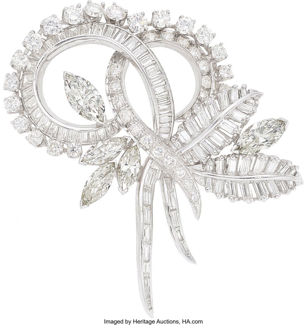 Diamond, Platinum, White Gold, Pendant-Brooch-Ne (1 of 2)
