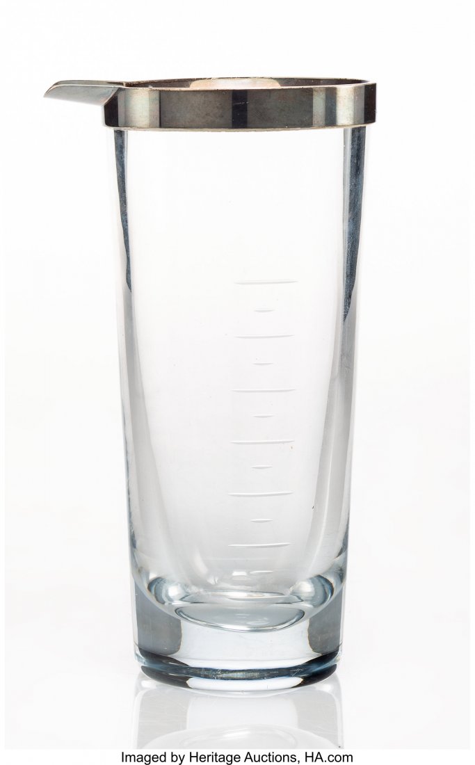 A Søren Georg Jensen Silver-Mounted Glass (1 of 2)