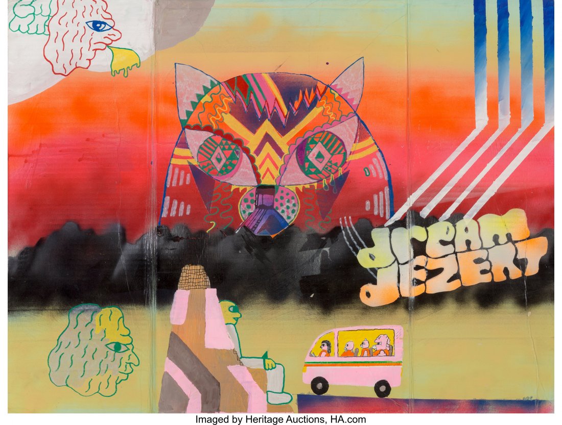 Benjamin Jones (20th Century) Dream Dezert, circ: Benjamin Jones (20th Century) Dream Dezert, circa 2008 Mixed media on cardboard 26 x 33 inches (66.0 x 83.8 cm) HID03101242017