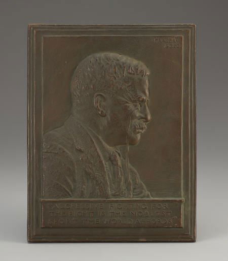 James Earl Fraser, Plaque of Theodore Roosevelt