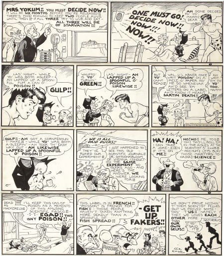Al Capp - Li'l Abner Sunday Comic Strip Origina