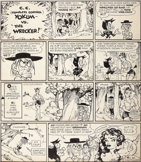 Al Capp - Li'l Abner Sunday Comic Strip Origina