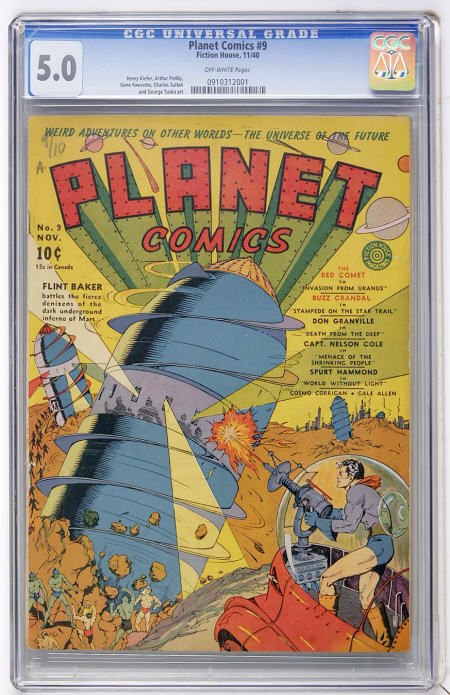 Planet Comics #9 (Fiction House, 1940) CGC VG/FN