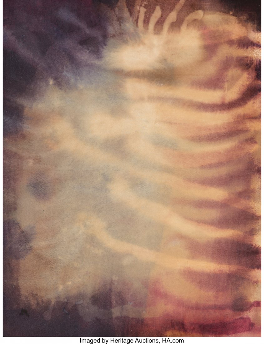 Ross Bleckner (b. 1949) Untitled, 1988 Watercolo: Ross Bleckner (b. 1949) Untitled, 1988 Watercolor on paper 16 x 12 inches (40.6 x 30.5 cm) Signed verso: Ross Bleckner Signed, dated, and dedicated backing board verso: To / Margo / Leavin / Gallery /