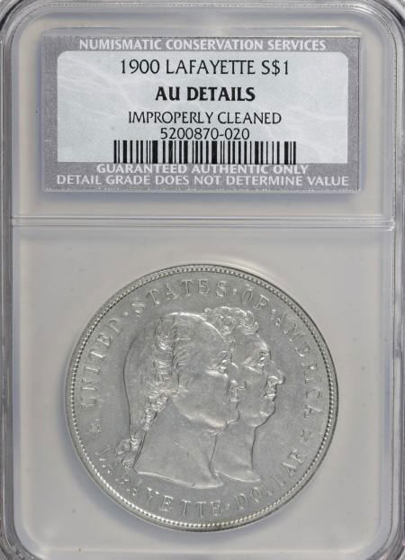 1900 $1 Lafayette Dollar--Improperly
