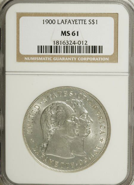 1900 $1 Lafayette Dollar MS61 NGC.