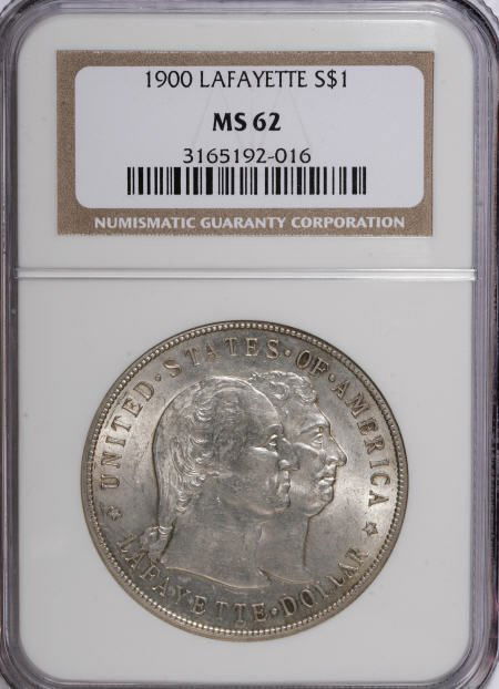 1900 $1 Lafayette Dollar MS62 NGC.