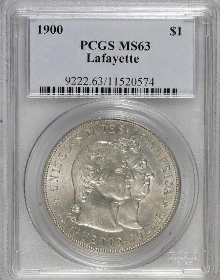 1900 $1 Lafayette Dollar MS63 PCGS.