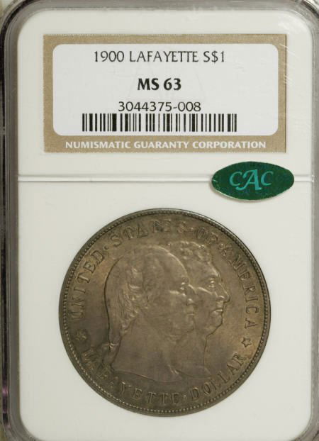 1900 $1 Lafayette Dollar MS63 NGC. CAC.