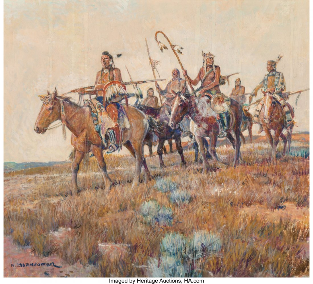Nick Eggenhofer (American, 1897-1985) Indian War (1 of 2)