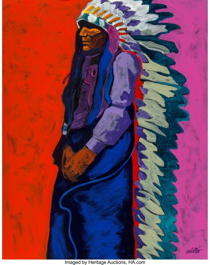 John Nieto (American, b. 1936) Standing Elk III, (1 of 3)