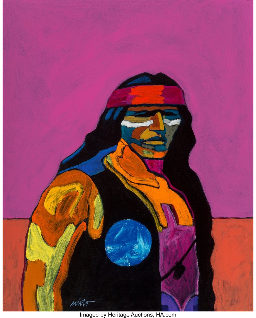 John Nieto (American, b. 1936) Apache II Acrylic (1 of 3)