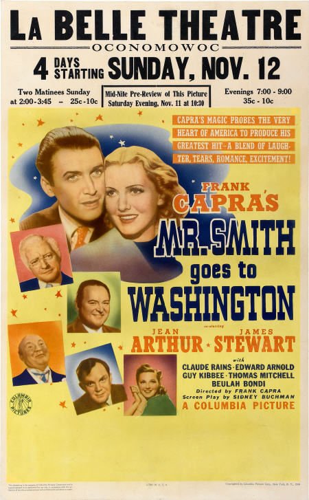 Mr. Smith Goes To Washington (Columbia, 1939).