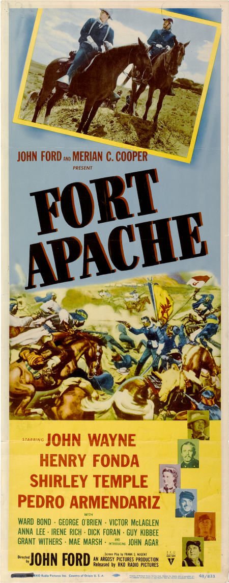 Fort Apache (RKO, 1948). Insert (14" X 36").