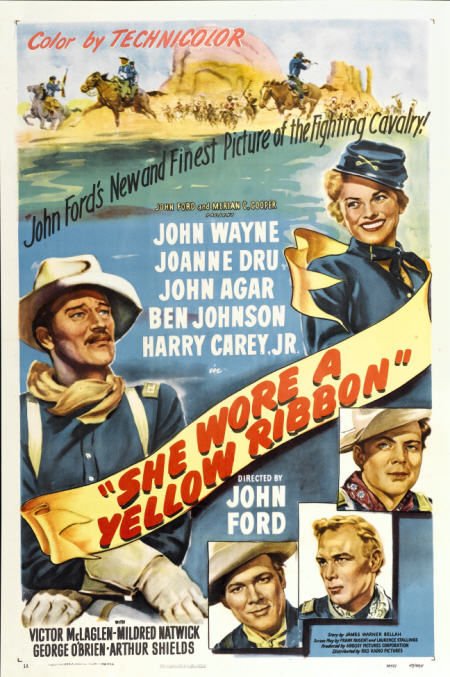 She Wore a Yellow Ribbon (RKO, 1949). One Sheet