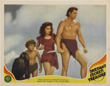 Tarzan's Secret Treasure (MGM, 1941). Lobby Card