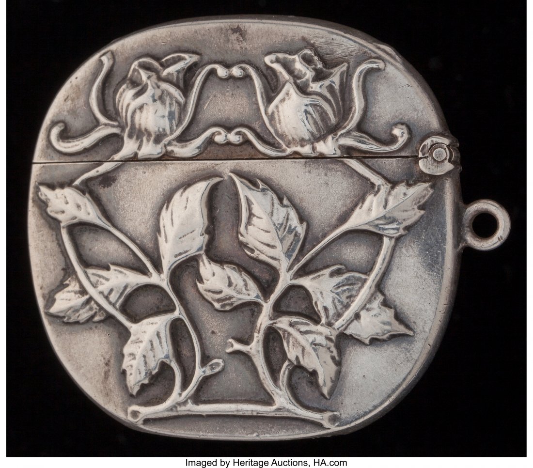 A GORHAM SILVER AND SILVER GILT MATCH SAFE, Prov: A GORHAM SILVER AND SILVER GILT MATCH SAFE, Providence, Rhode Island, circa 1876 Marks: (lion-anchor-G), STERLING, B2333, (slightly effaced date mark) 1-5/8 inches high (4.1 cm) 0.64 troy ounces FROM 
