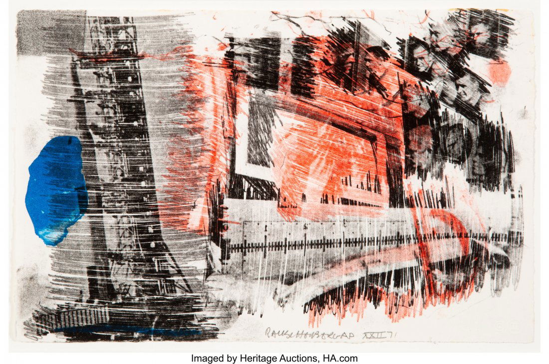 Robert Rauschenberg (1925-2008) Sub Total, from: Robert Rauschenberg (1925-2008) Sub Total, from Stoned Moon Series, 1971 Lithograph in colors on Rives BFK paper 11-1/4 x 12-1/2 inches (28.6 x 31.8 cm) (sheet) XXII/XXV (aside from an edition of 500)