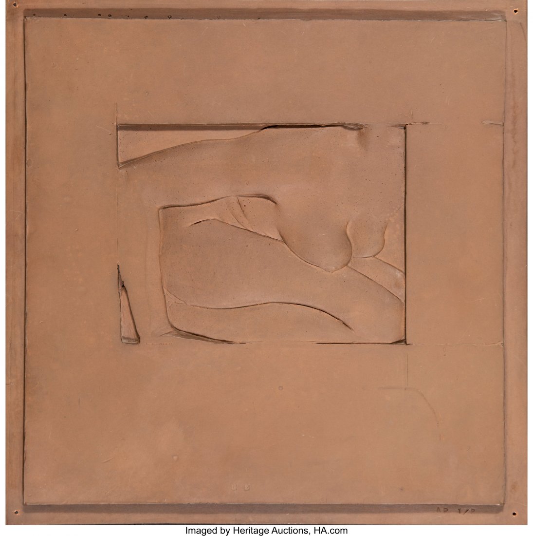 Robert Graham (1938-2008) L2, 1992 Cast copper b: Robert Graham (1938-2008) L2, 1992 Cast copper bas-relief with unique patina 14 x 14 inches (35.6 x 35.6 cm) A.P. 1/2 (aside from an edition of 8) Inscribed along lower edge HID03101062020 © 2020