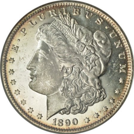 1890-O $1 MS65 Deep Mirror Prooflike NGC.