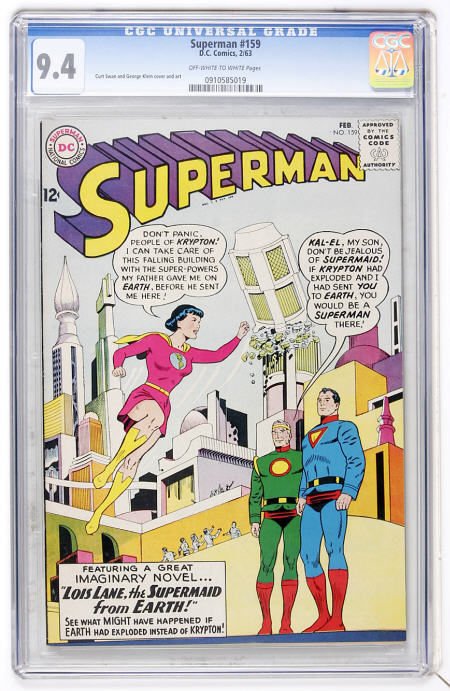 Superman #159 (DC, 1963) CGC NM 9.4 ow/w pages