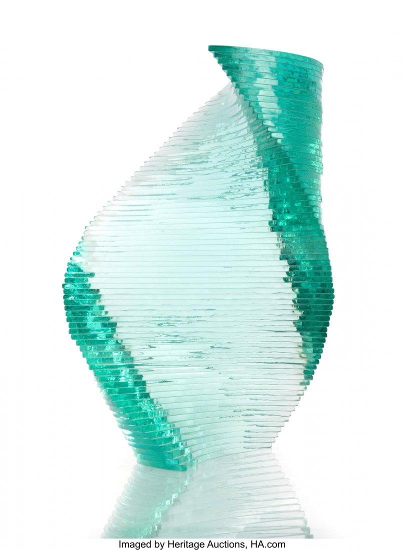 Niyoko Ikuta (Japanese, b. 1953) Free Essence (K: Niyoko Ikuta (Japanese, b. 1953) Free Essence (KU-47) Laminated sheet glass 9-7/8 x 11 x 8-5/8 inches (25.1 x 27.9 x 21.9 cm) Incised Nikoyo Ikuta 47 HID03101062020 © 2020 Heritage Auctions | All