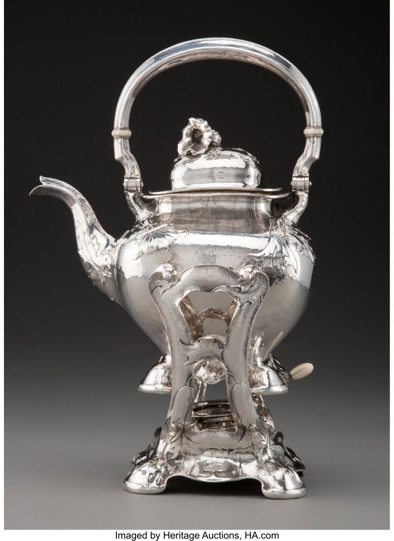 A Gorham Mfg. Co. Martelé Silver Kettle o (1 of 4)