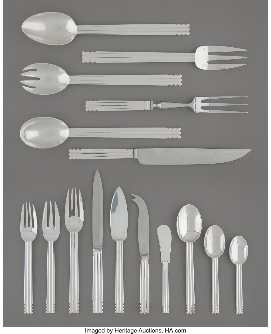 A One Hundred Forty-Eight-Piece Puiforcat Nantes (1 of 3)