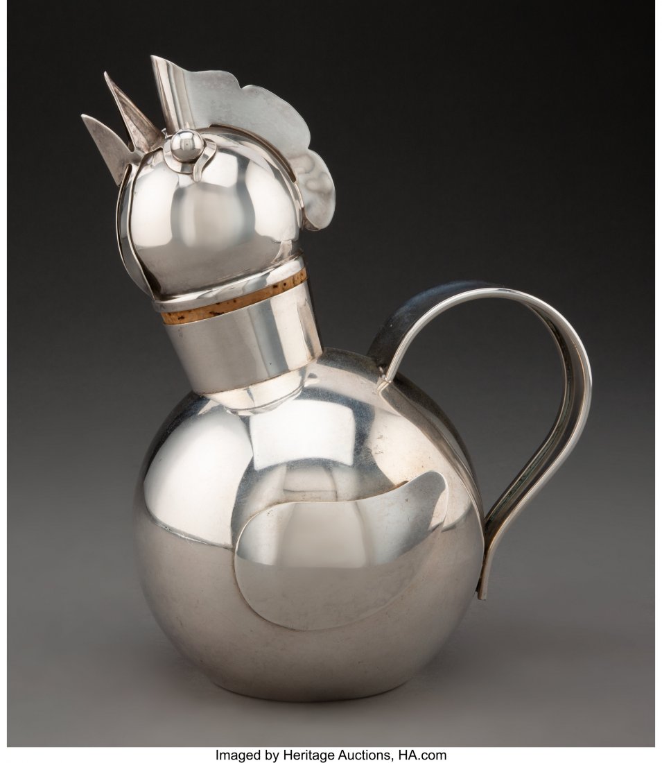 A Napier Art Deco Silver-Plated Brass and Cork R (1 of 3)