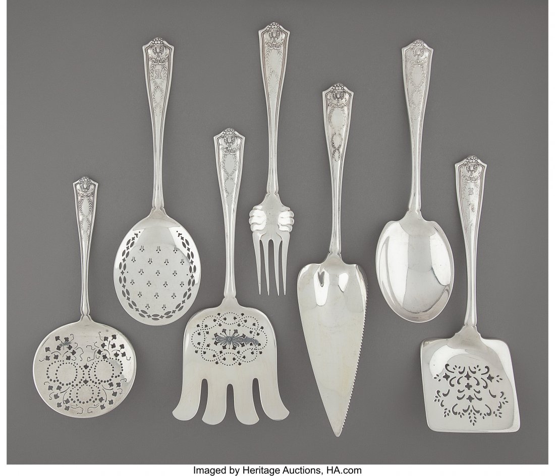 Seven Tiffany & Co. Winthrop Pattern Silver Flat (1 of 3)