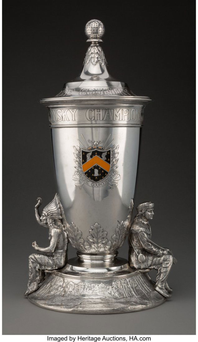 A Gorham Mfg. Co. Enameled Silver Trophy Made fo (1 of 10)