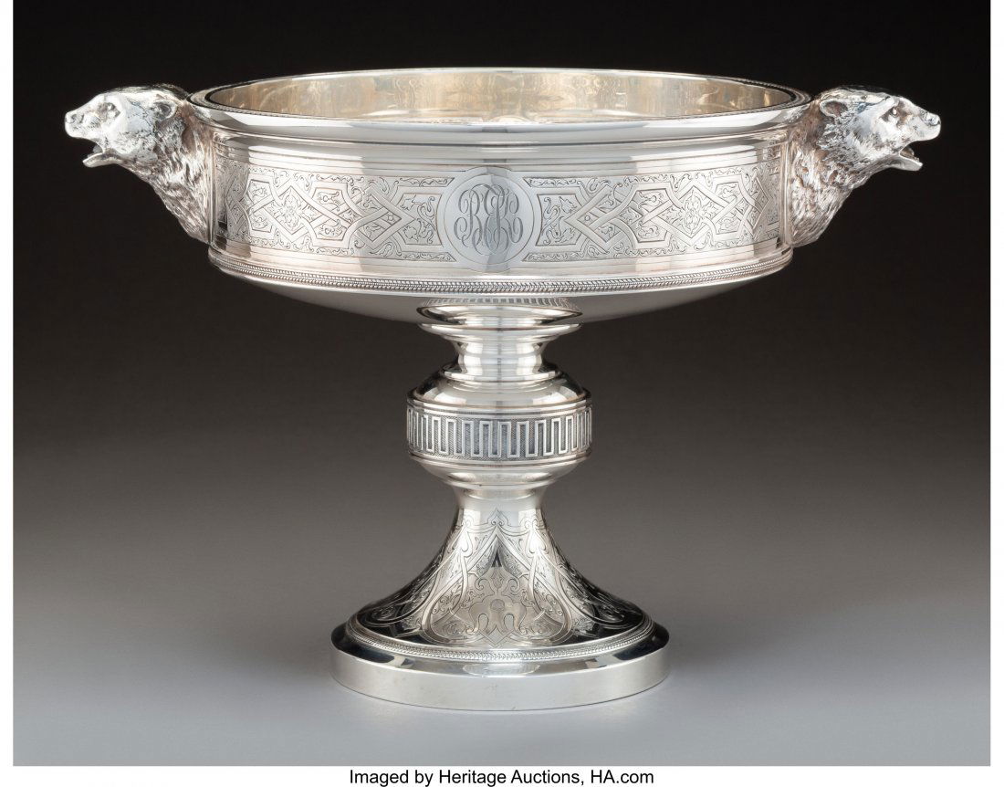 A Tiffany & Co. Silver Centerpiece Bowl with Bea (1 of 3)