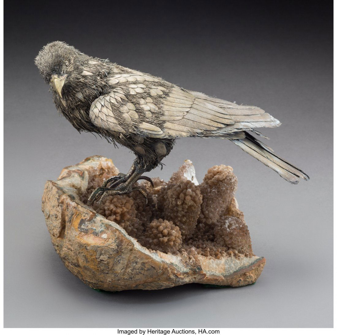 A Gianmaria Buccellati Silver Bird on Crystal Ba (1 of 4)