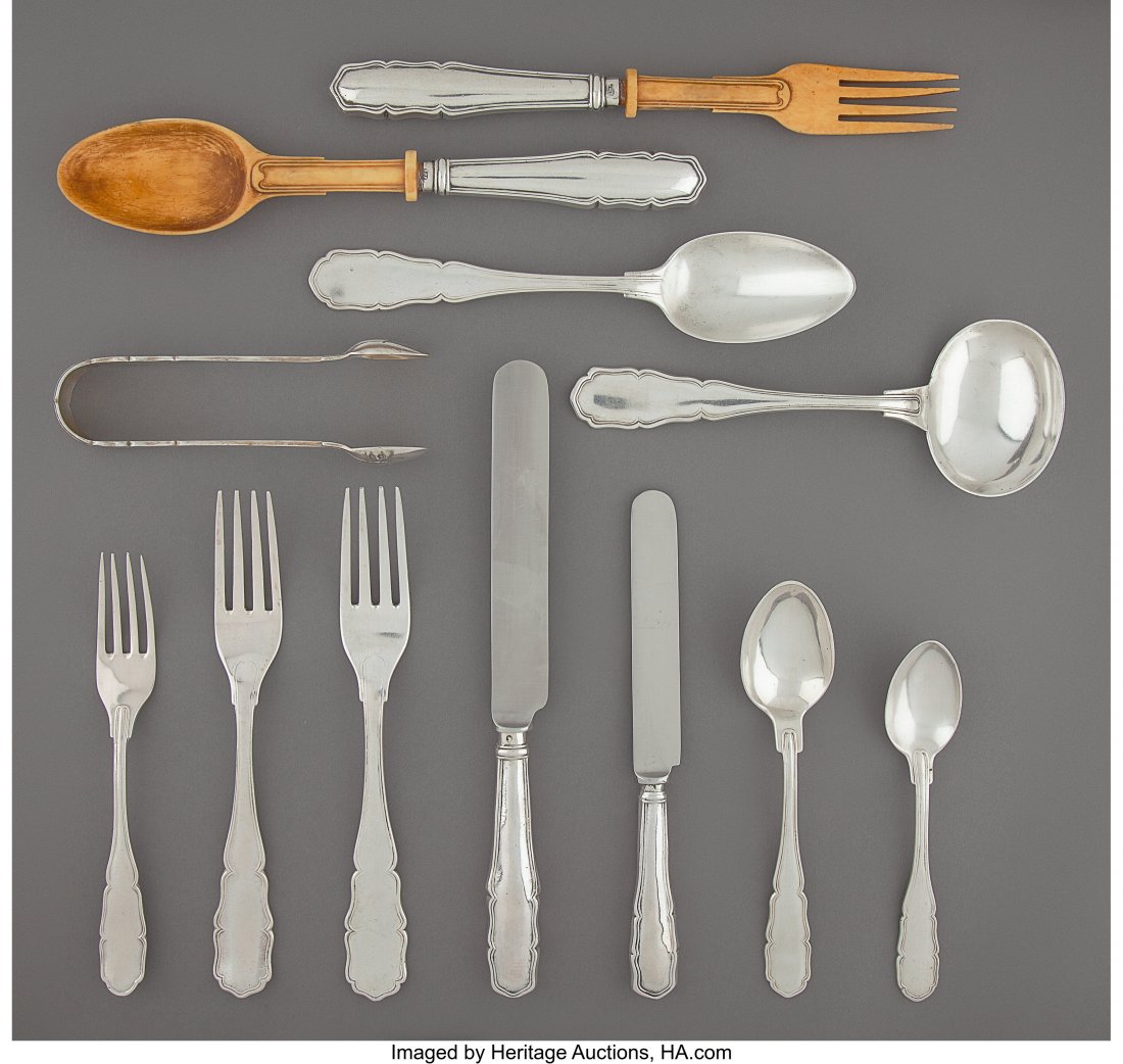 A One Hundred and Nineteen-Piece Austrian Silver (1 of 3)