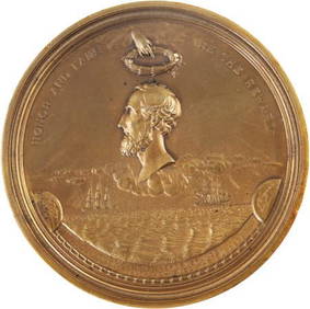 1867 Cyrus Field Medal. (1 of 1)