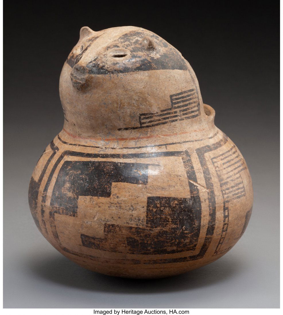 A Casas Grande Polychrome Badger Effigy Jar  c. (1 of 2)