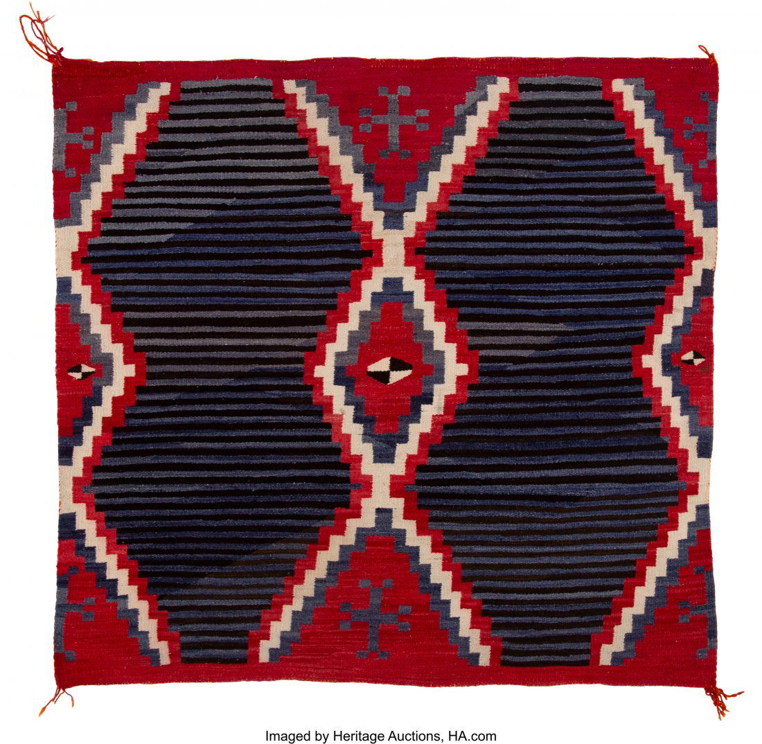 A Navajo Moki Blanket   Fourth Phase Chief's Pat (1 of 2)