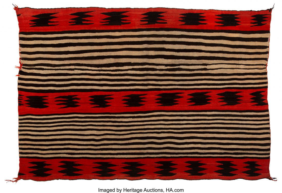 A Navajo Woman's Wearing Blanket - Chief's Varia (1 of 2)