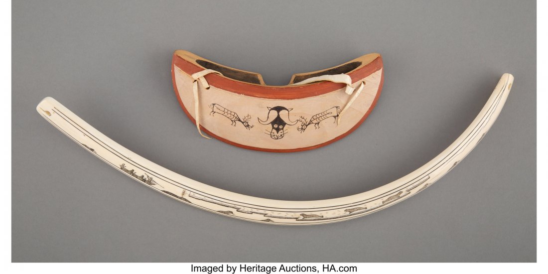 Two Alaskan Eskimo Items   c. 1940  including a (1 of 2)