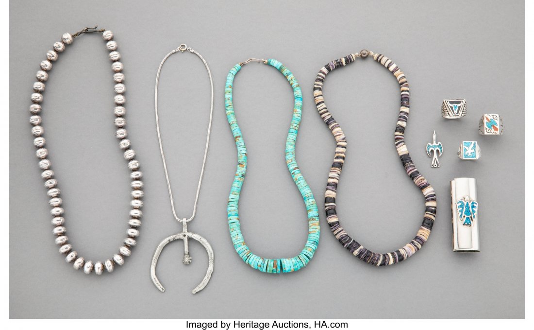 Nine Southwest Jewelry Items  c. 20th century  i (1 of 1)