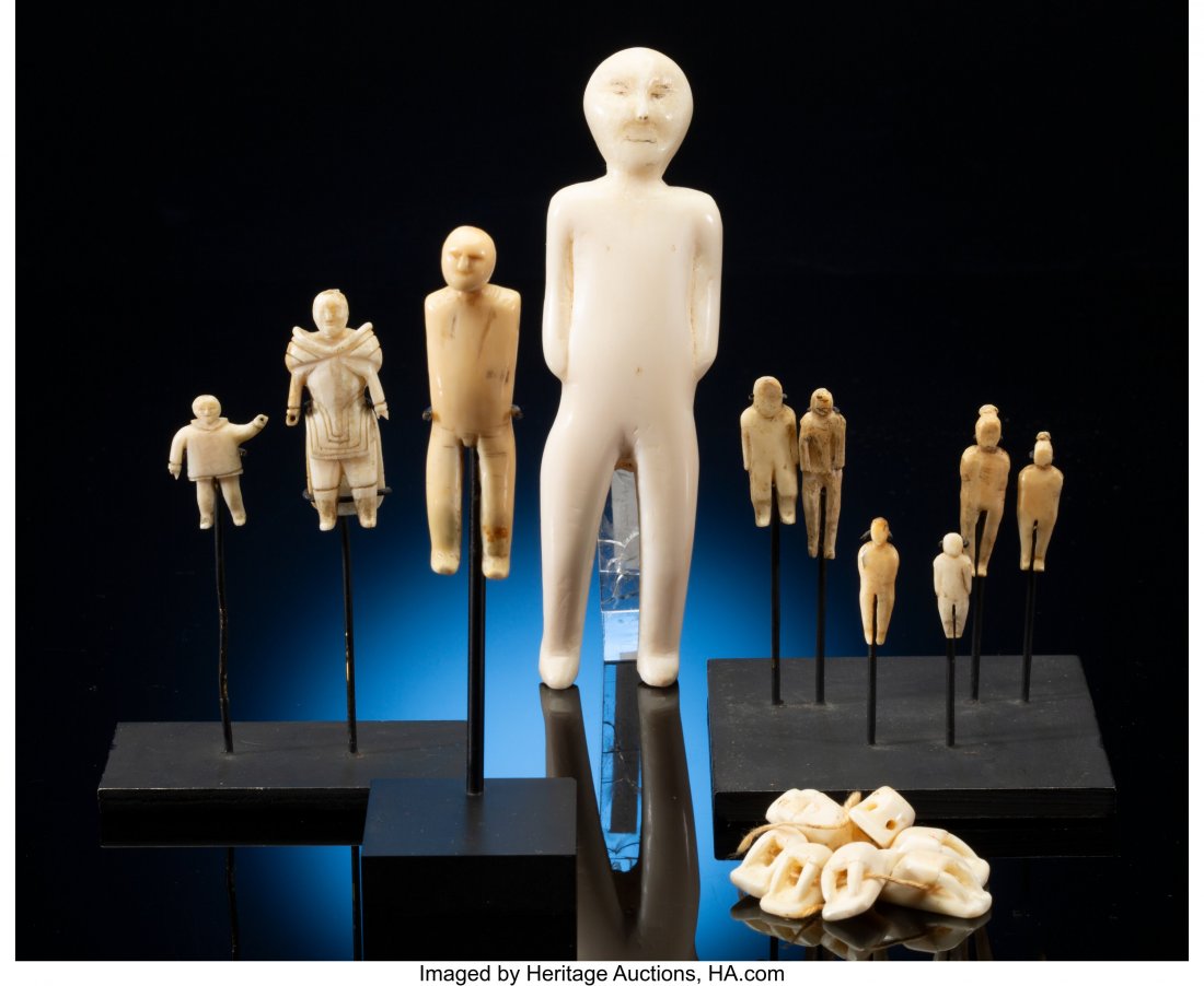 A Group of Eskimo Figures and Implements  c. 188 (1 of 4)