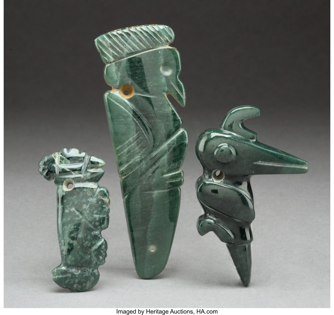 Three Jade Pendants  Costa Rica, c. 300 – (1 of 3)