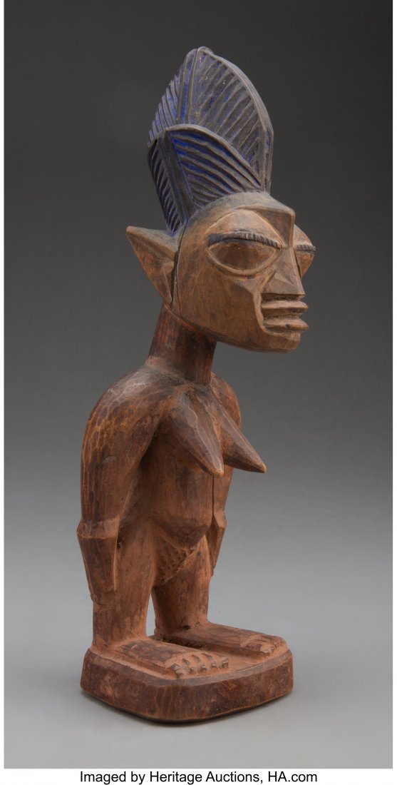 A Yoruba Female Twin Figure Height: 11 ½: A Yoruba Female Twin Figure Height: 11 &frac12; inches HID03101062020 © 2020 Heritage Auctions | All Rights Reserved