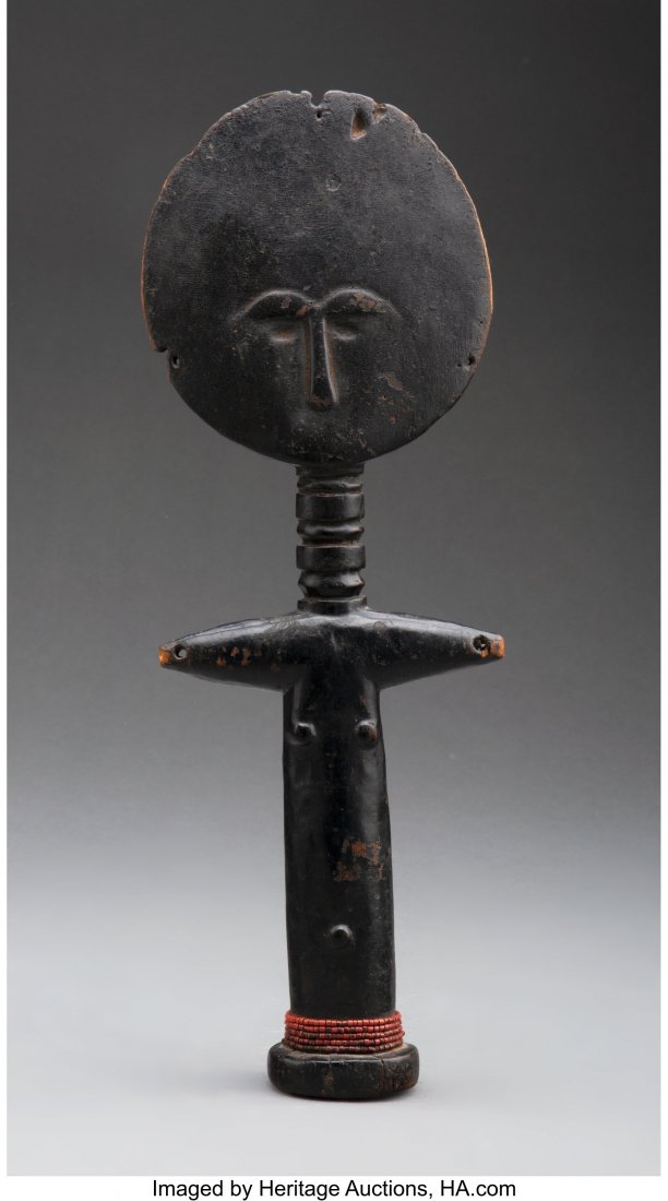 An Ashanti akuaba Fertility Doll  Ghana, 20th ce (1 of 3)