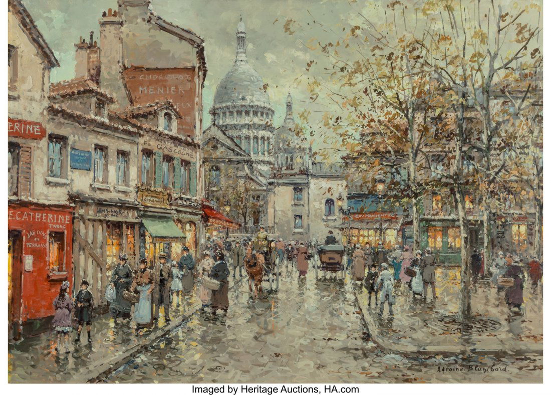 Antoine Blanchard (French, 1910-1988) Place du T (1 of 4)
