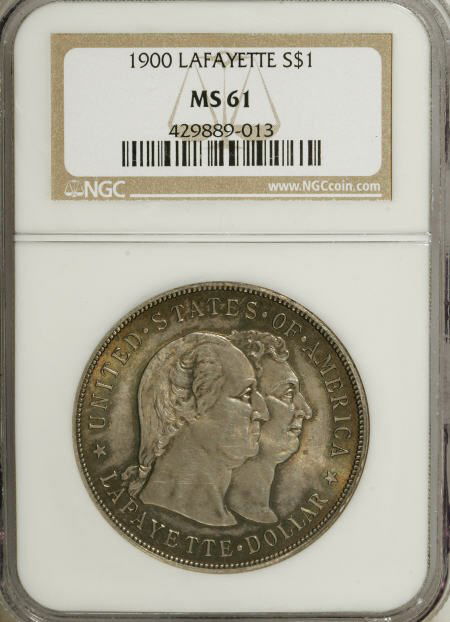 1900 $1 Lafayette Dollar MS61 NGC.